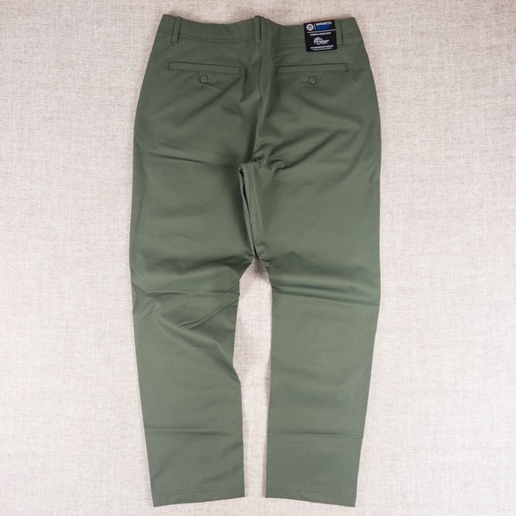 Mondetta Outdoor Project Stretch Chino Pants Men 34x29 Olive Green Tech Travel - Picture 3 of 11